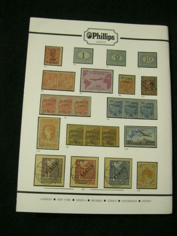 PHILLIPS AUCTION CATALOGUE 1994 FOREIGN STAMPS & AIRMAIL COVERS OF THE WORLD