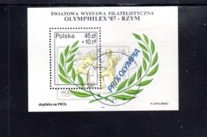 POLAND #B146 1993 ROME MINT VF NH O.G S/S CTO