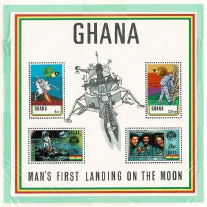 Ghana #389a MNH SS Moon launch