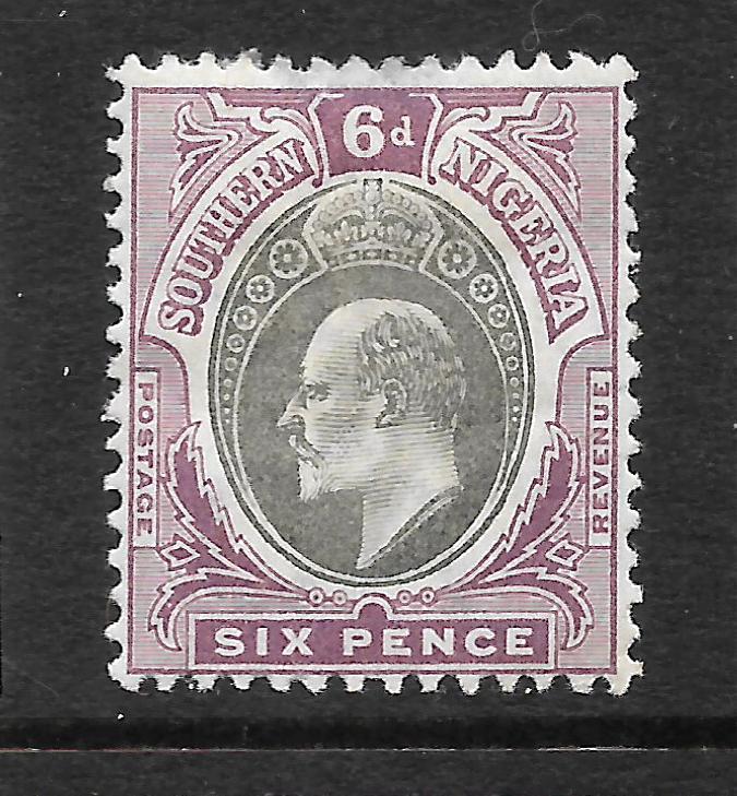 SOUTHERN NIGERIA 1903  6d   KEVII    MH   SG 15