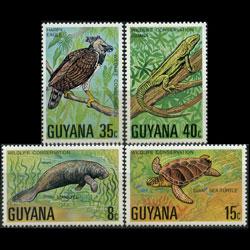 GUYANA 1978 - Scott# 267-70 Wildlife Set of 4 NH