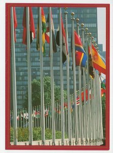 Postal stationery United Nations 1989 Row of flags