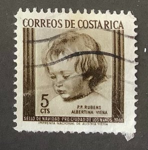Costa Rica 1963  Scott RA16 used - 5c, Christmas, Son Nicolas by P. P. Rubens