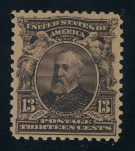 US Stamp #308 Benjamin Harrison 13c - PSE Cert - MNH - CV $100 - See Description