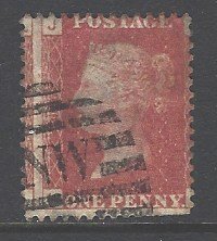 Great Britain Sc # 33 used Plate # 196 (RS)