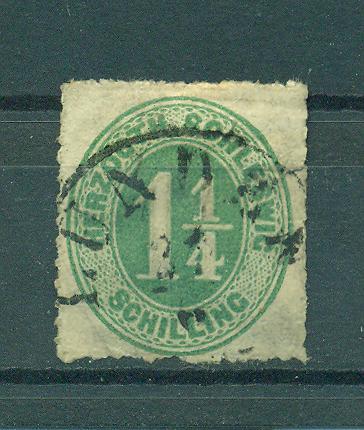 Germany State Schleswig-Holstein sc# 8 (2) used cat $17.00