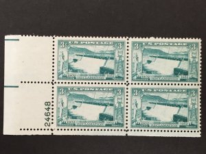 Scott # 1009 Grand Coulee Dam, MNH Plate Block of 4