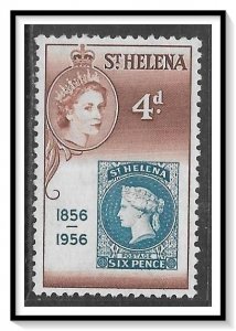 St Helena #154 Stamp On Stamp NG