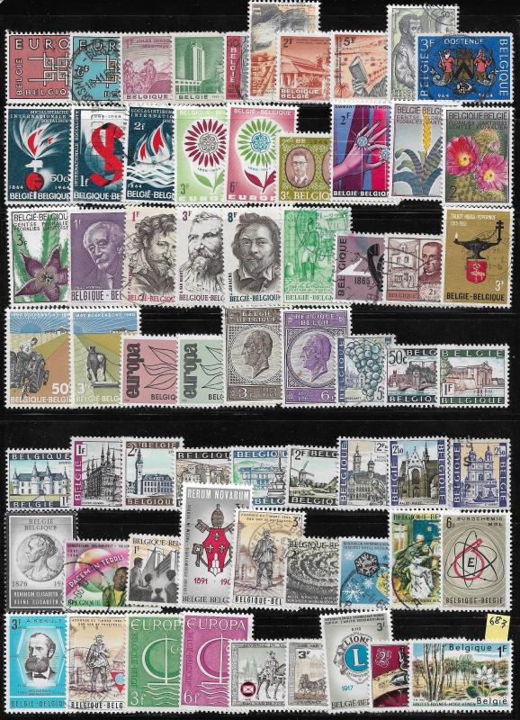 Belgium collection of 1326 DIFFERENT 2017 SCV $825.00 + -see descrip. -price cut