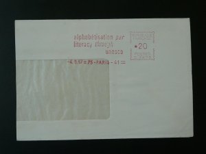 literacy through Unesco slogan meter 1967