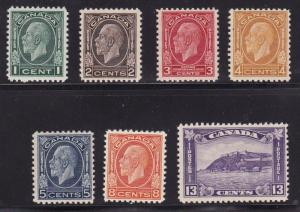 Canada 1932 KGV Ottawa Conference Complete (7) Overall VF/NH(**)