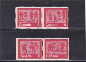 CANADA  SET WINTER SPORTS # 644 - # 647      MNH (**)