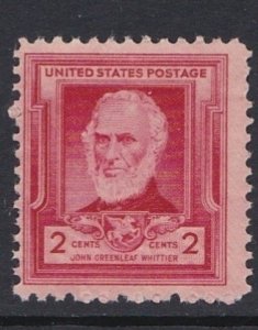 865 John Whittier MNH