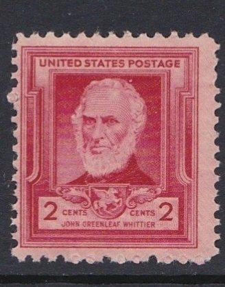 865 John Whittier MNH