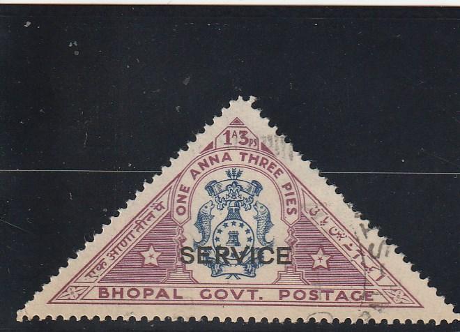 Malaya - Bhopal  Scott#  O30  Used