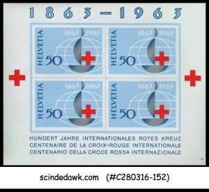 SWITZERLAND - 1963 CENTENARY OF RED CROSS INTERNATIONAL - MIN/SHT MNH