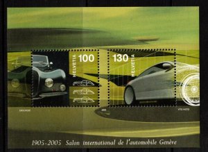 Switzerland Sc 1205 MNH S/S of 2005 - Int'l Auto Show