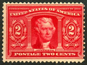 U.S. #324 MINT OG HR