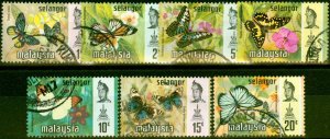 Selangor 1971 Butterflies Set of 7 SG146-152 Fine Used