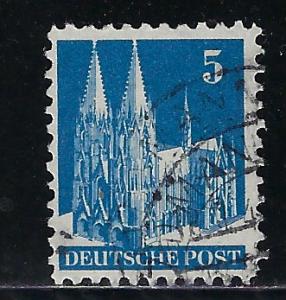 Germany AM Post Scott # 636, used, var. small digit