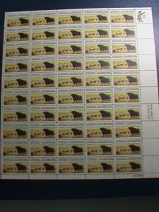​UNITED STATES-1973 SC#1504 RURAL AMERICA-ARGUS & LONGHORN CATTLE -MNH SHEET
