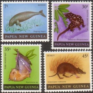 Papua New Guinea 1980 SG397-400 Mammals set MNH