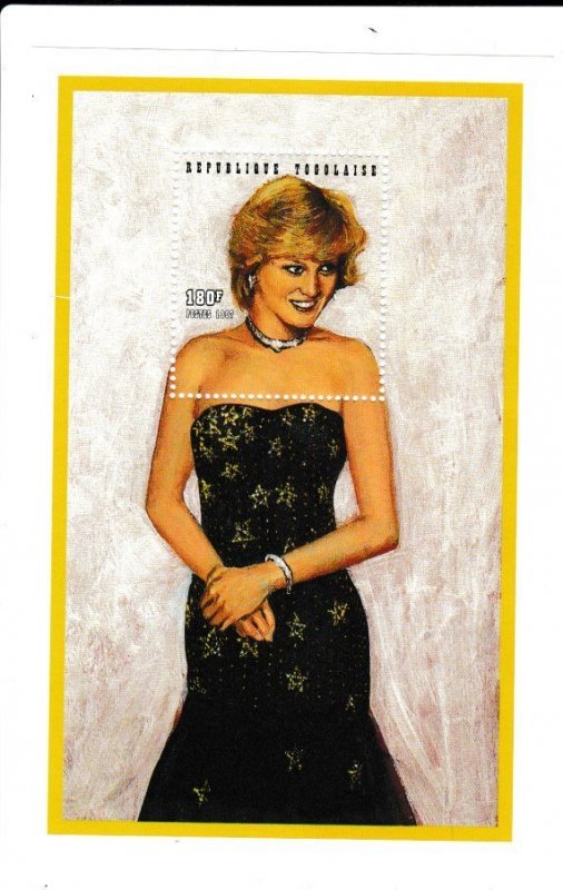 Togo # 1799/1804, Princess Diana Portraits,  Mini Sheets, Mint NH, 1/3 Cat