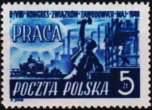 Poland. 1949 5z S.G.647 Unmounted Mint