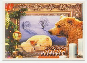 Postal stationery Russia 2000 Chess - Polar bear - Bear