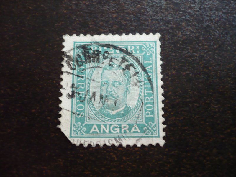 Stamps - Angra - Scott# 5 - Used Part Set of 1 Stamp