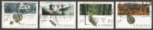 Canada SC#1283-1286 39¢ Canadian Forests Singles (1990) Used