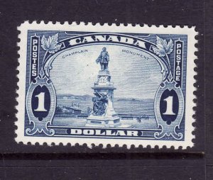 Canada-Sc#227- id6249-unused $1 og NH blue KGV Champlain-1935-
