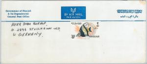 64597 -  SHARJAH - POSTAL HISTORY -  LARGE COVER to WEST GERMANY 1967 - FISH