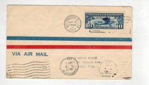 1927 AIRMAIL TRIBUTE TO CHARLES LINDBERGH C10 FDC DUAL 1st/2nd Day Cancels