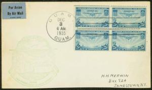 1935 FIRST FLIGHT TRANS-PACIFIC FAM RT 14-5 GUAM TO SAN FRANCISCO (ESP#1651) 