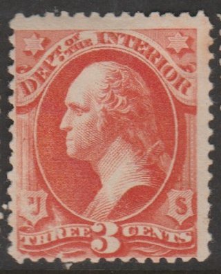 U.S. Scott #O17 Washington - Official Dept. of the Interior Stamp - Mint Single