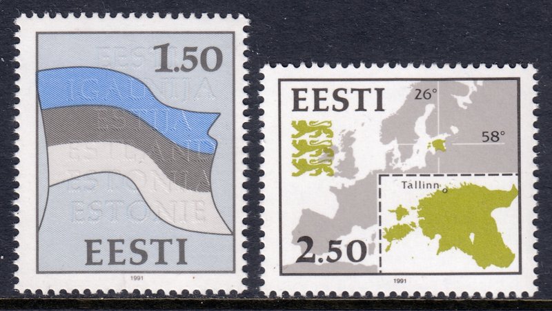 Estonia - Scott #209-210 - MNH - SCV $4.50