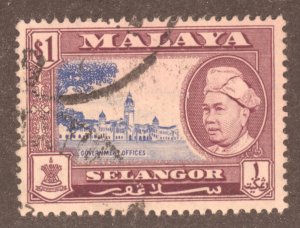 Malay States- Selangor, Scott #110, Used