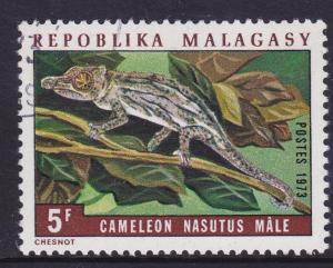 Malagasy Republic 1973 Chameleons  1f- CTO