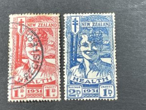 NEW ZEALAND # B3-B4--USED---SEMI-POSTAL---1931