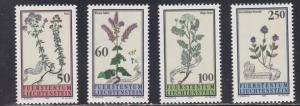 Liechtenstein # 1009-1012, Meadow Plants, NH, 1/2 Cat.