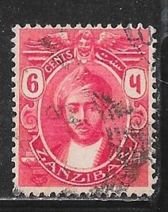 Zanzibar 143: 6c Sultan Khalifa bin Harub, used, F-VF