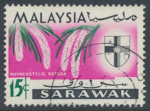 Sarawak  SC# 233 Used Orchids Flowers see details & scans