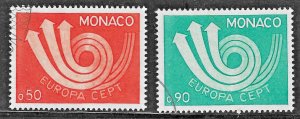 Monaco (1973) - Scott # 866 - 867,   Used