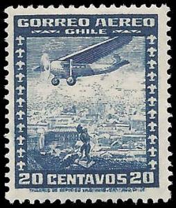 Chile 1936 #C32 Mint NH