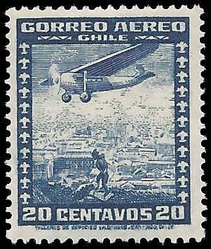 Chile 1936 #C32 Mint NH