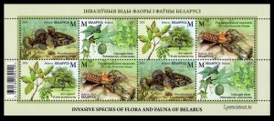 2023 Belarus 1498-1501/B222 Flora and Fauna of Belarus