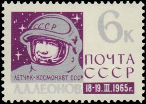 Russia #3043-3044, Complete Set(2), 1965, Space, Never Hinged