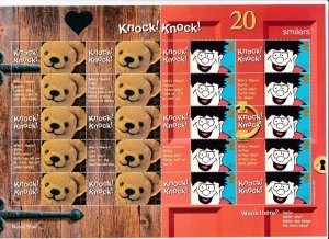 GREAT BRITAIN SG LS9 KNOCK KNOCK DENNIS THE MENACE SMILERS SHEET PO FRESH