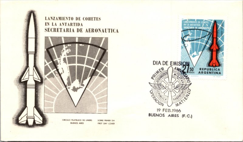 Argentina, Polar, Worldwide First Day Cover, Space